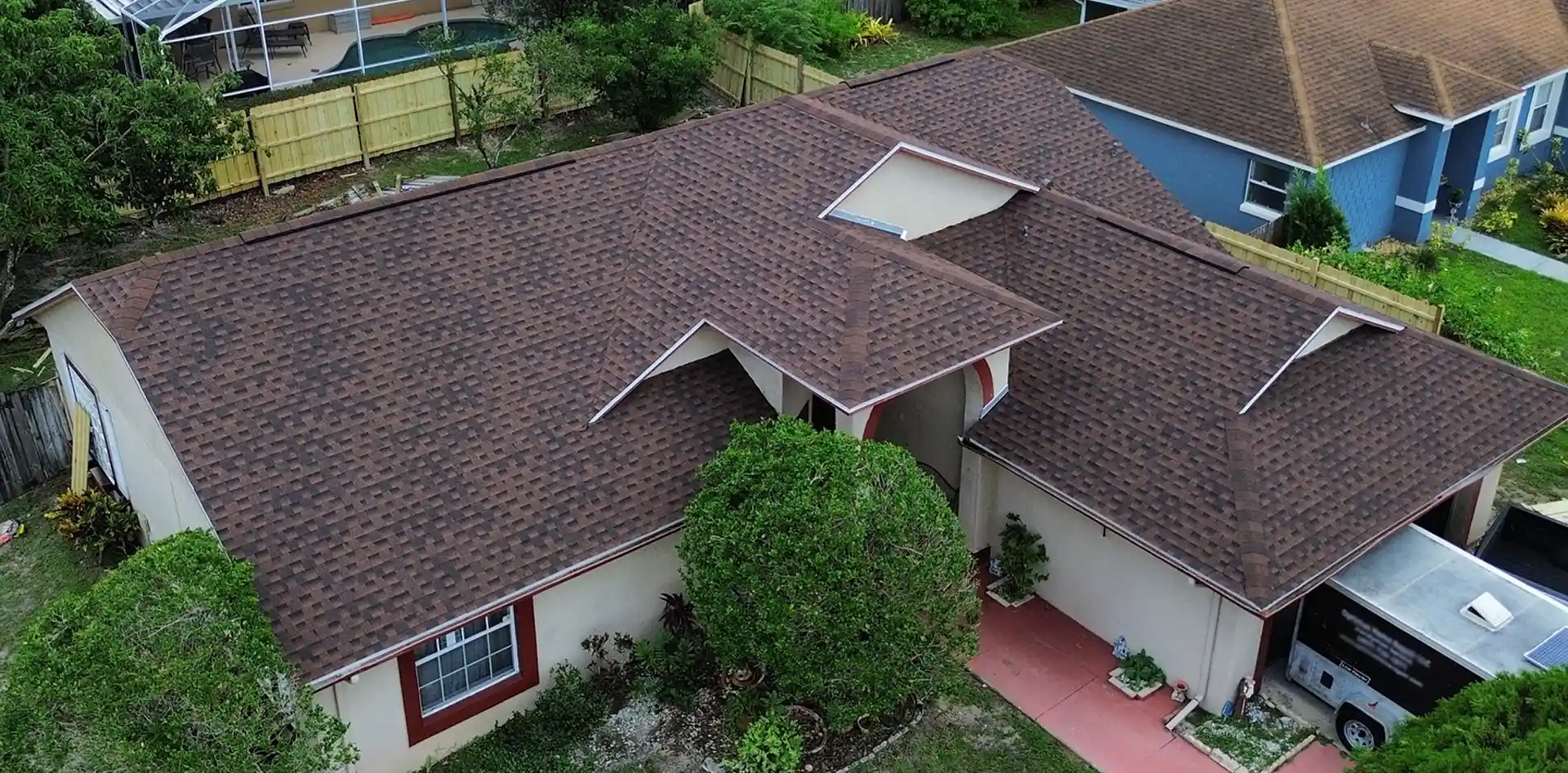 Nutravil roofing project with asphalt shingles